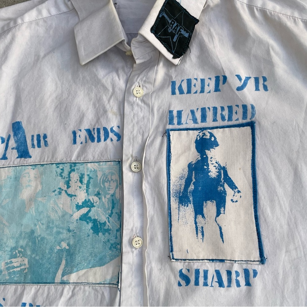 Punk anarchy streetwear button down shirt - Picture 2 of 6